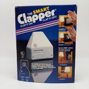 The Smart Clapper Sound Activated Switch 1992 White Vintage Joseph Enterprises